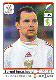 Sergei Ignashevich Russia samolepka EURO 2012 #115